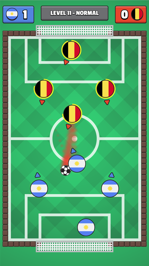 Football Field Game Fire Ball Screenshot.