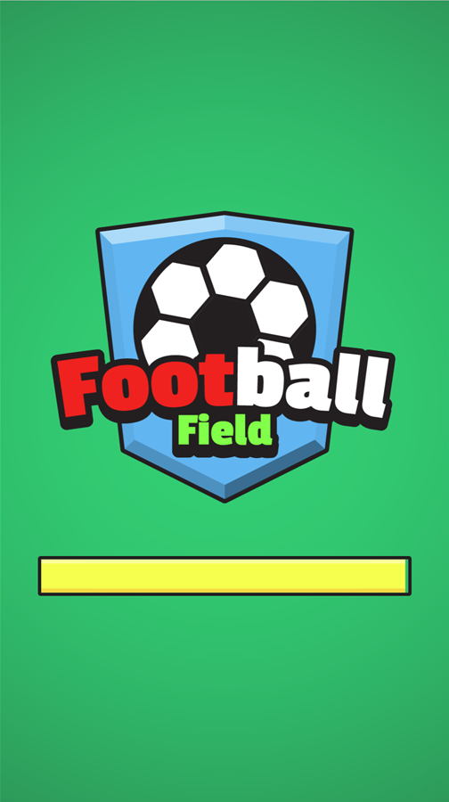 Football Field Game Welcome Screen Screenshot.