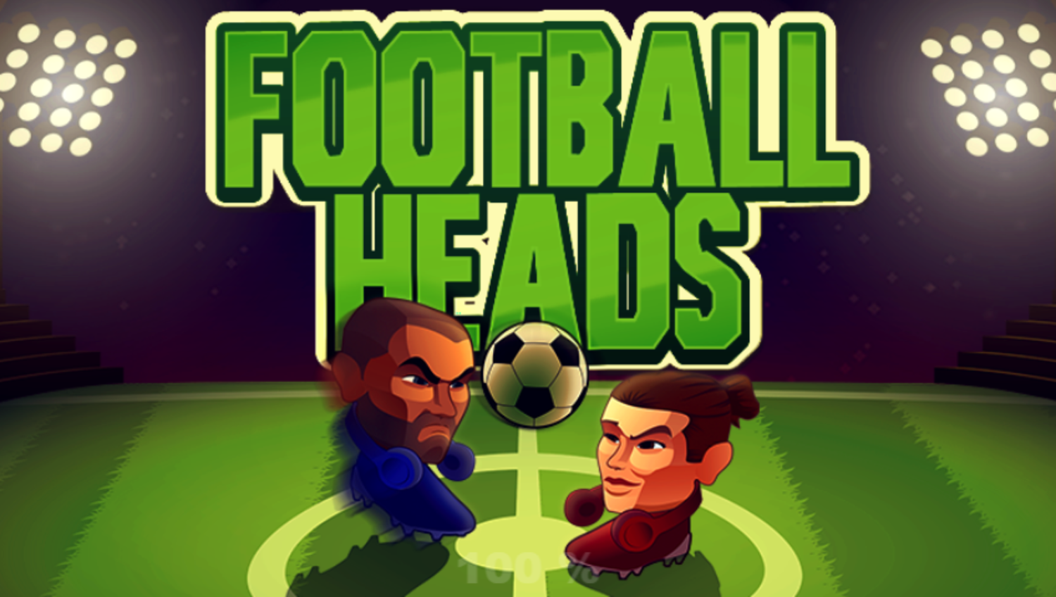 Football Heads Game Welcome Screen Screenshot.