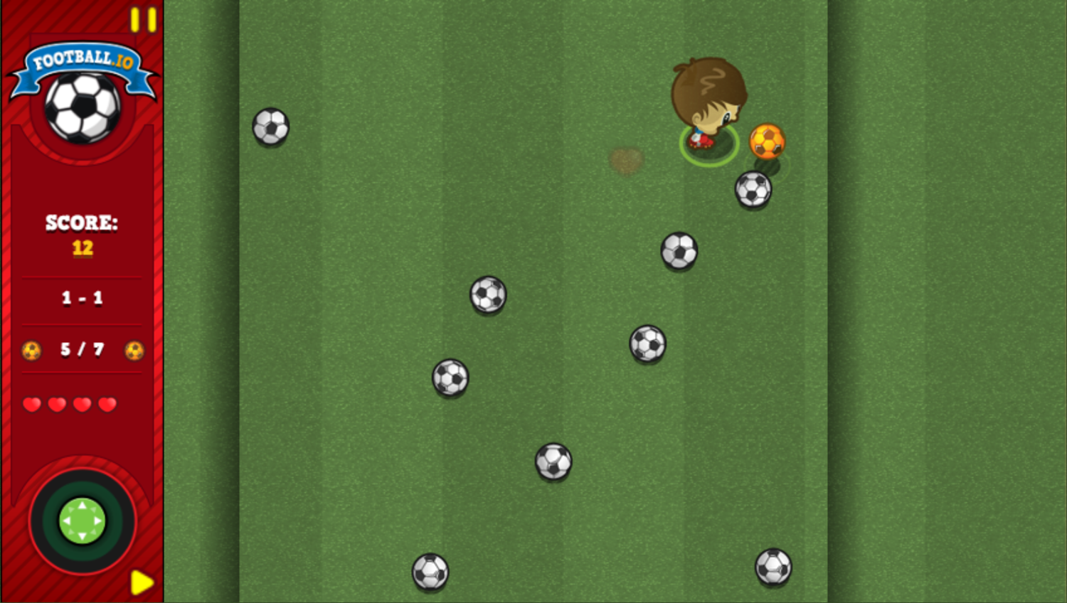 Football.io Game Play Screenshot.