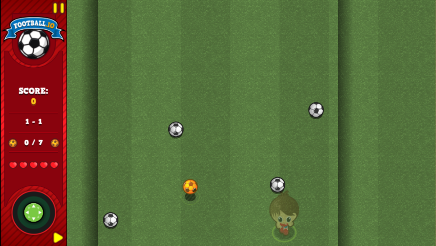 Football.io Game Start Screenshot.