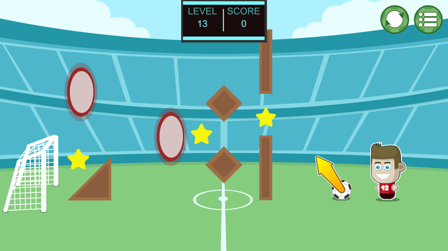 Footstar Game Screenshot.