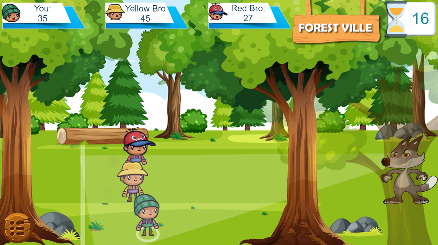 Forest Camp Adventure Game Play Screenshot.