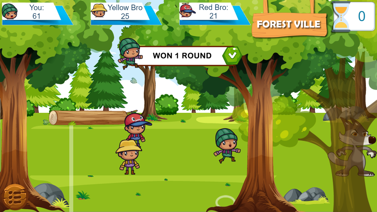 Forest Camp Adventure Game Round Won Screenshot.