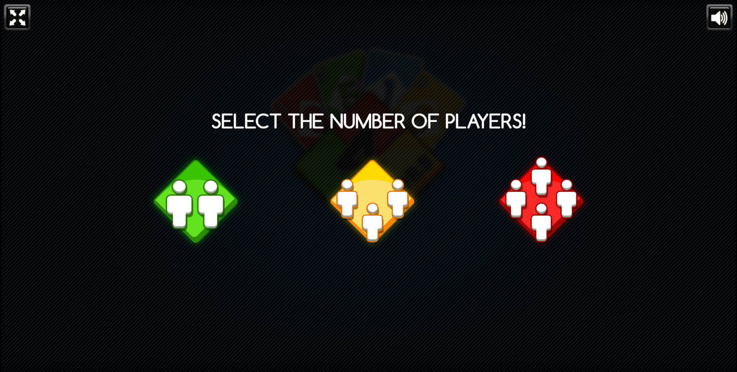 Four Colors Game Number of Players Screenshot.