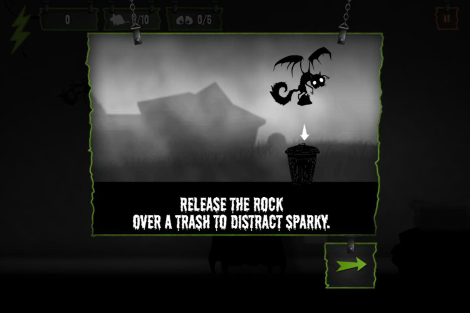 FrankenWeenie Vampire Cat Attack Game How To Release Rock Screenshot.