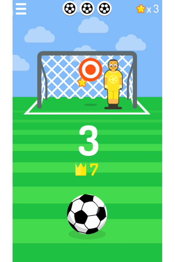 Free Kick Game Screenshot.