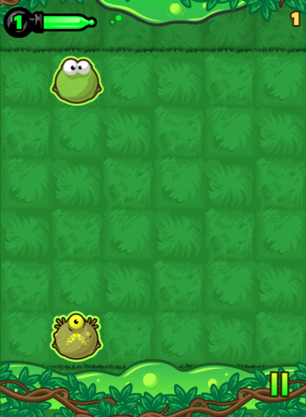 Frog Rush Game Screenshot.