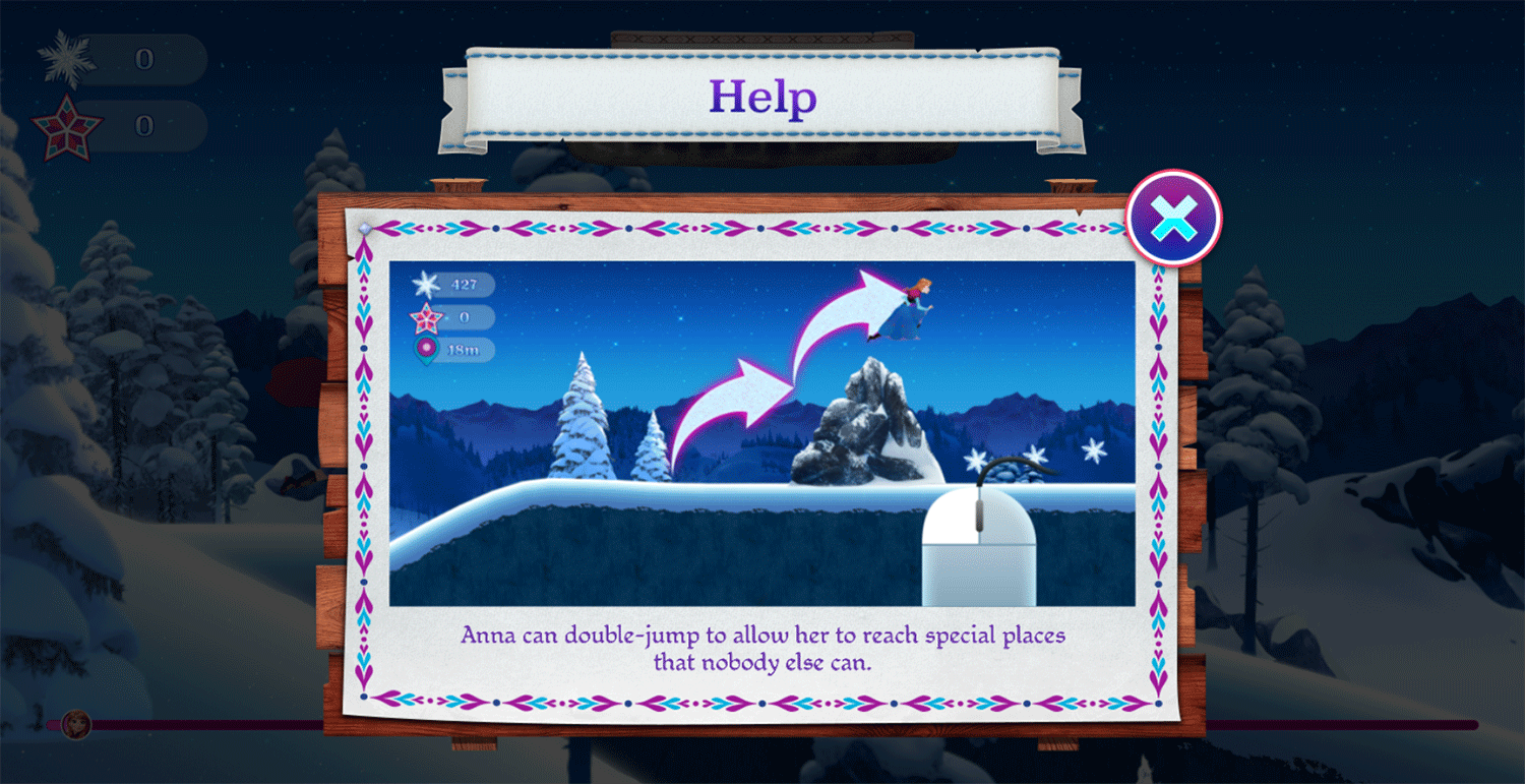 Frozen Rush Game How To Play Screenshot.
