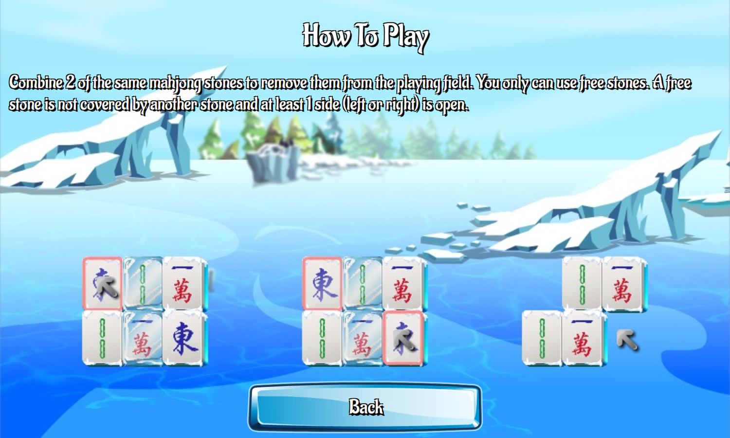 Frozen Tiles Game How To Play Screenshot.