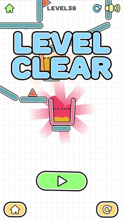Fruit Juicer Game Beat Screen Screenshot.