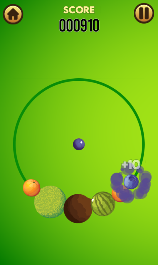 Fruit King Gameplay Screenshot.
