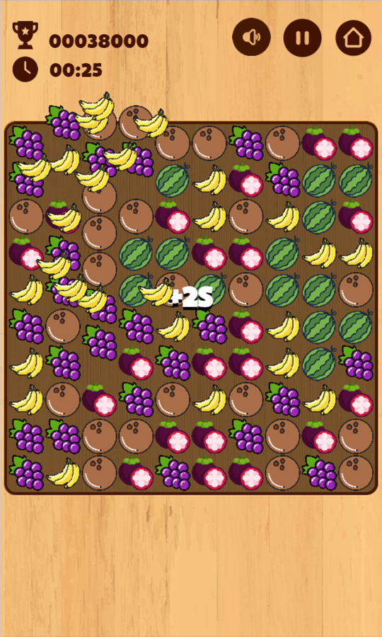 Fruit Pops Game Progress Screenshot.