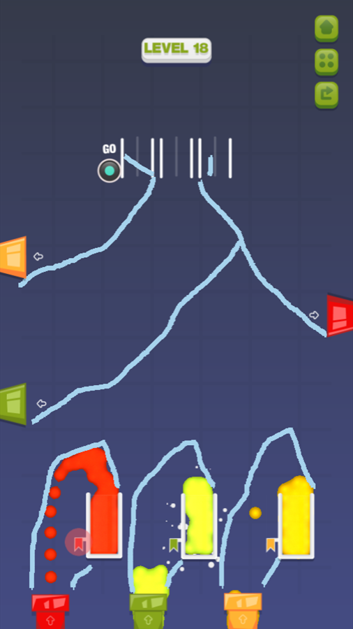 Fruits Galaxy Game Path Drawing Adjustment Screenshot.