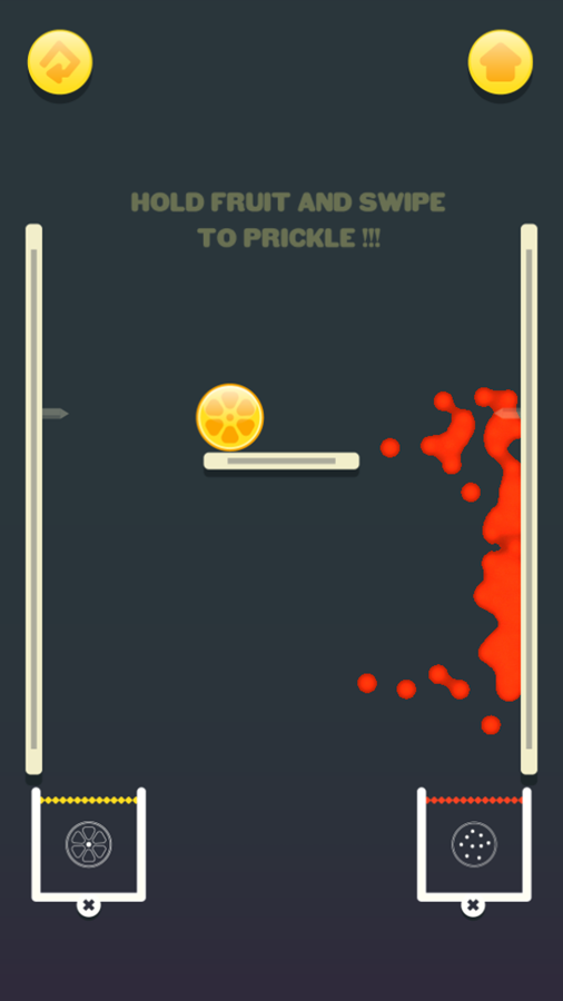 Fruits Splash Game Level Play Screenshot.