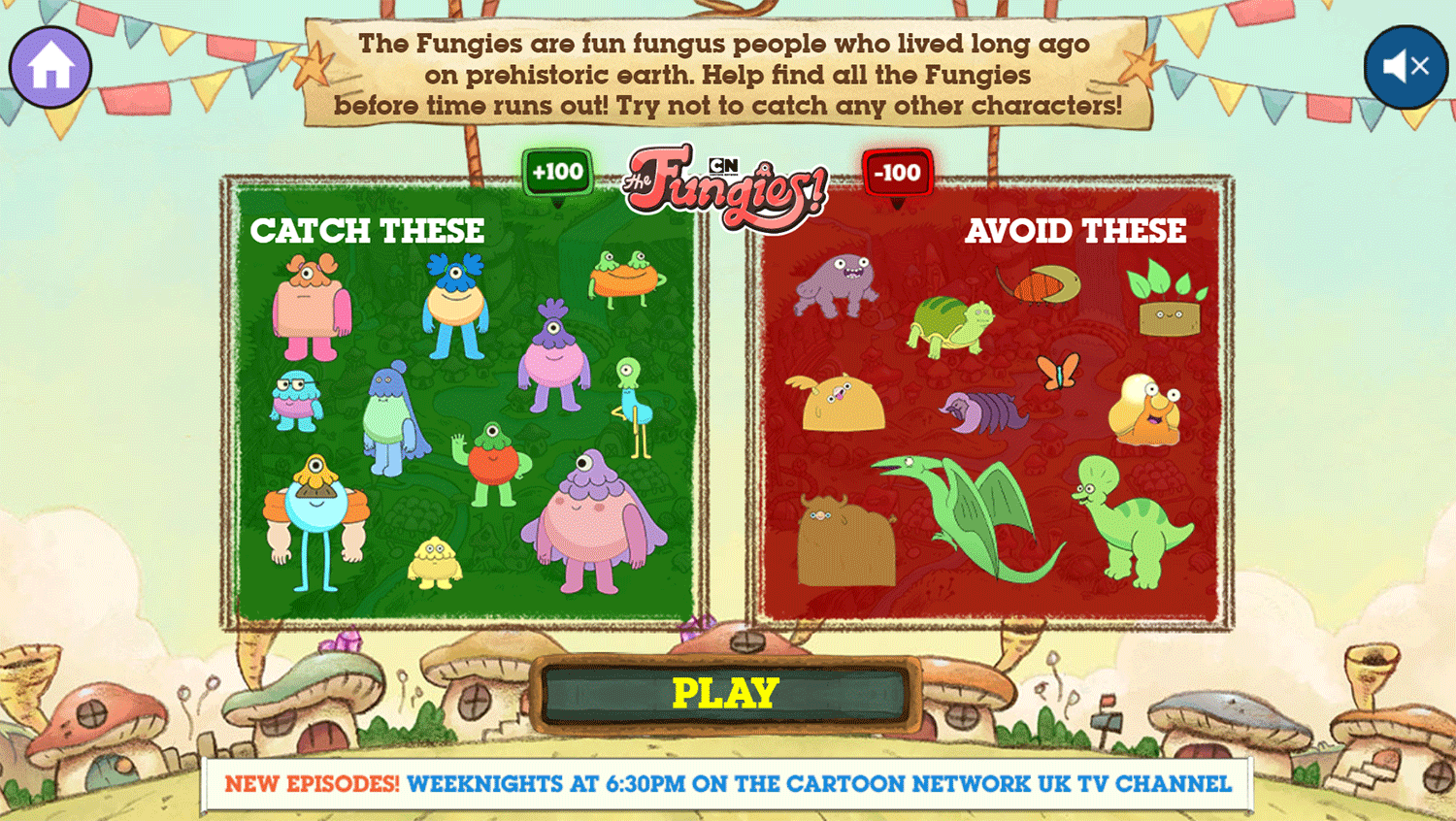 The Fungies Fungie Finder Game How To Play Screenshot.