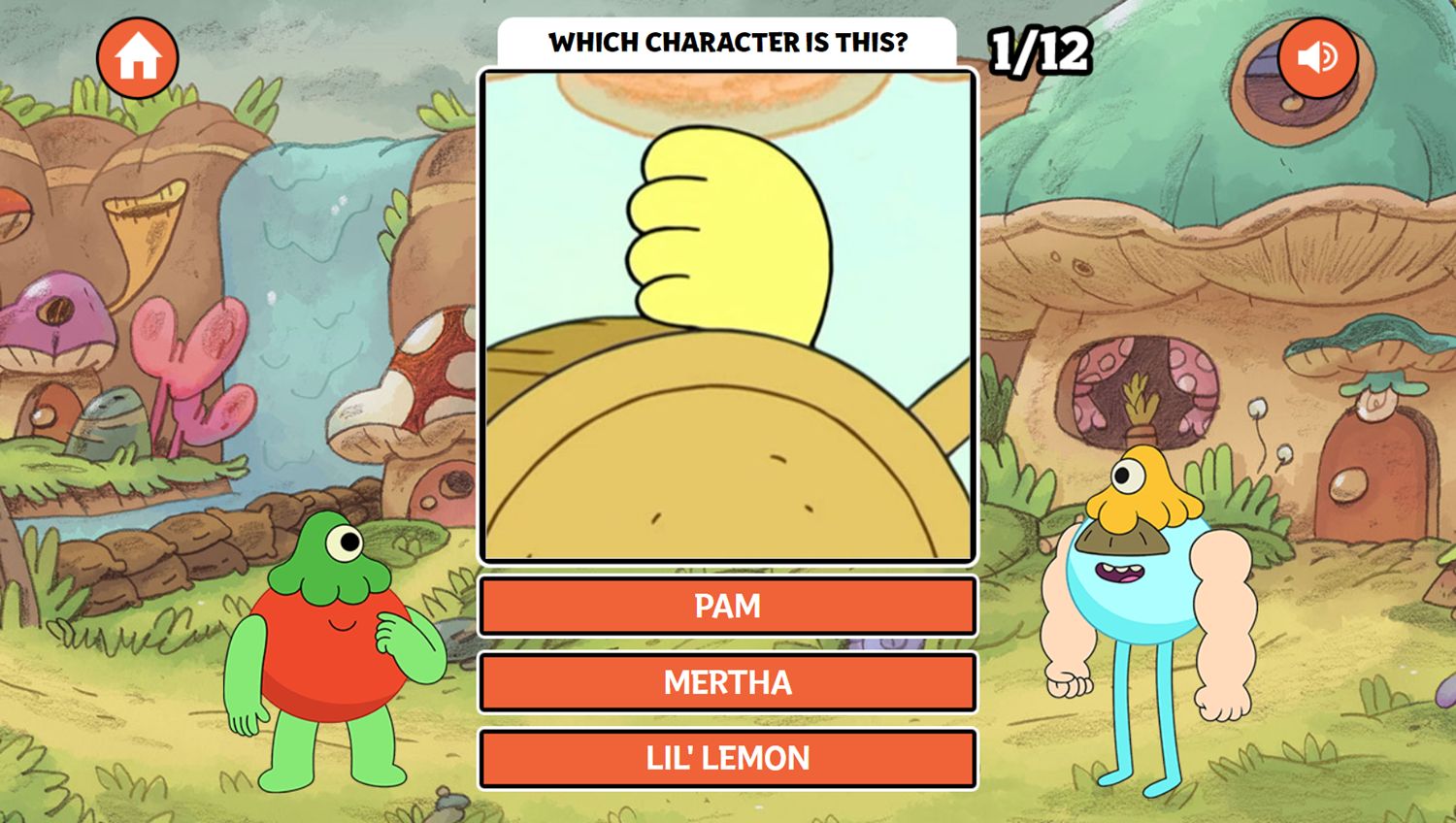 Fungies The Close-Ups Quiz Game Question Screenshot.