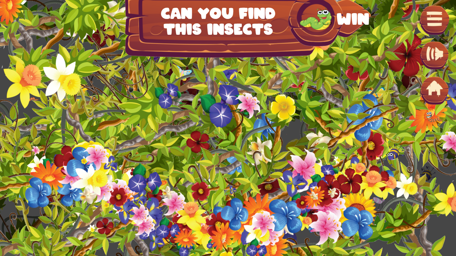 Funny Insects Game Beat Screen Screenshot.