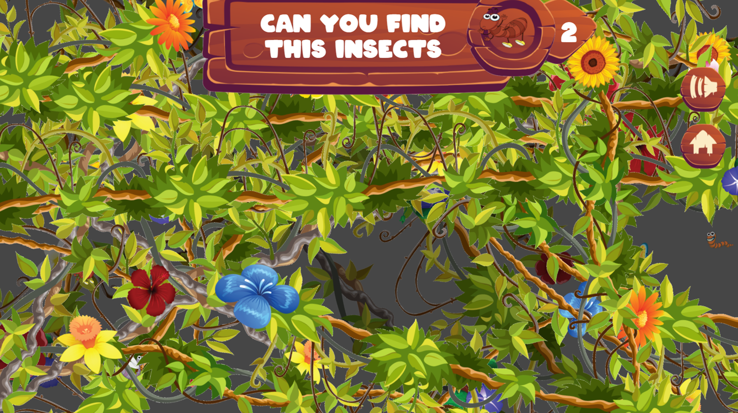 Funny Insects Game Screenshot.