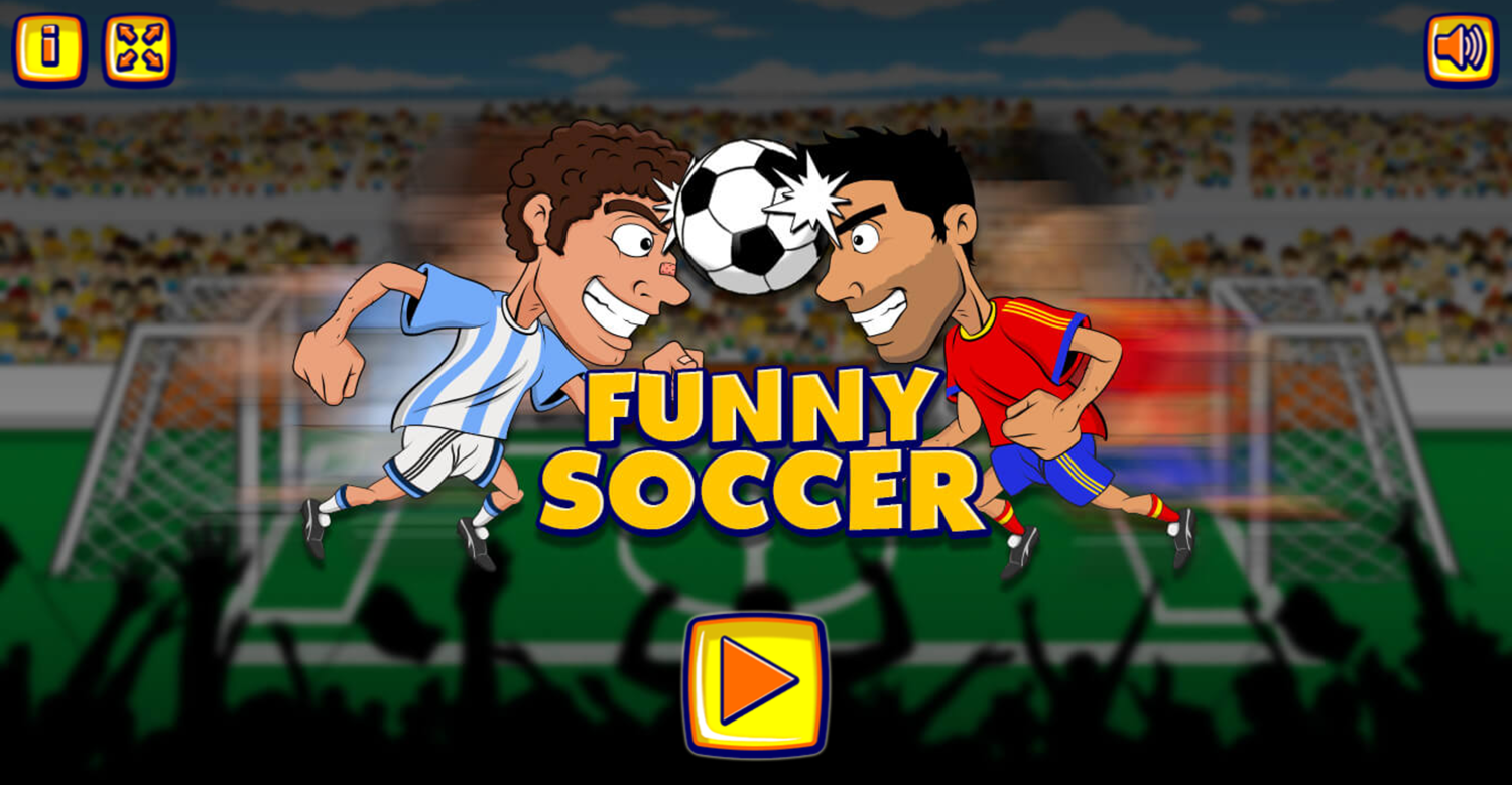 Funny Soccer Game Welcome Screenshot.