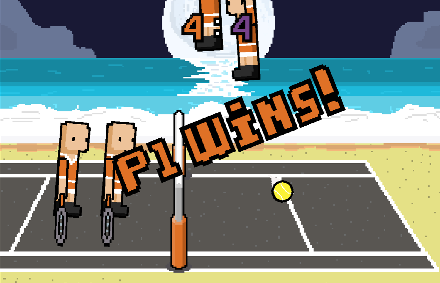 Funny Tennis Game Wins Screenshot.