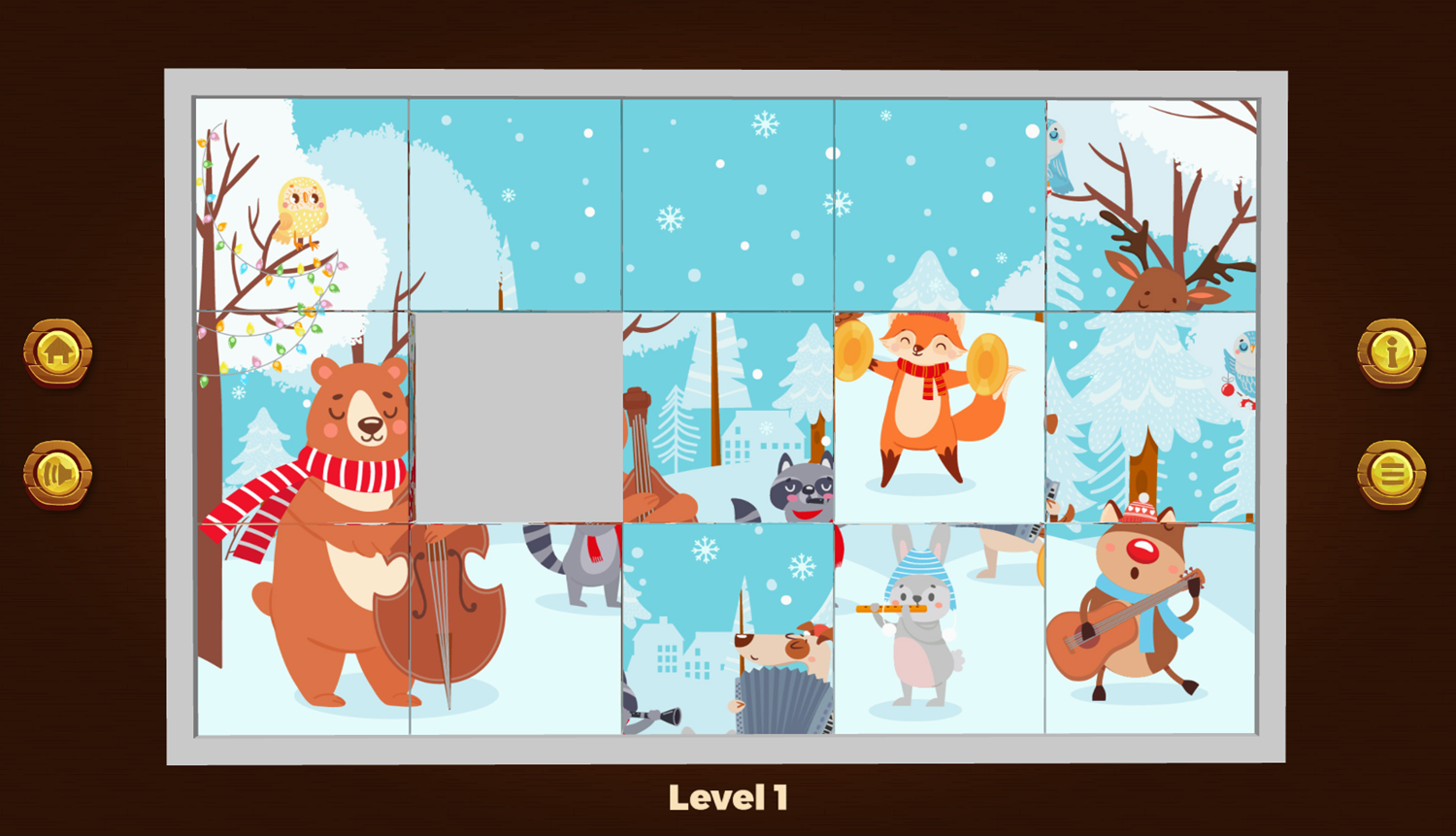 Game of 15 Game Level Start Screenshot.