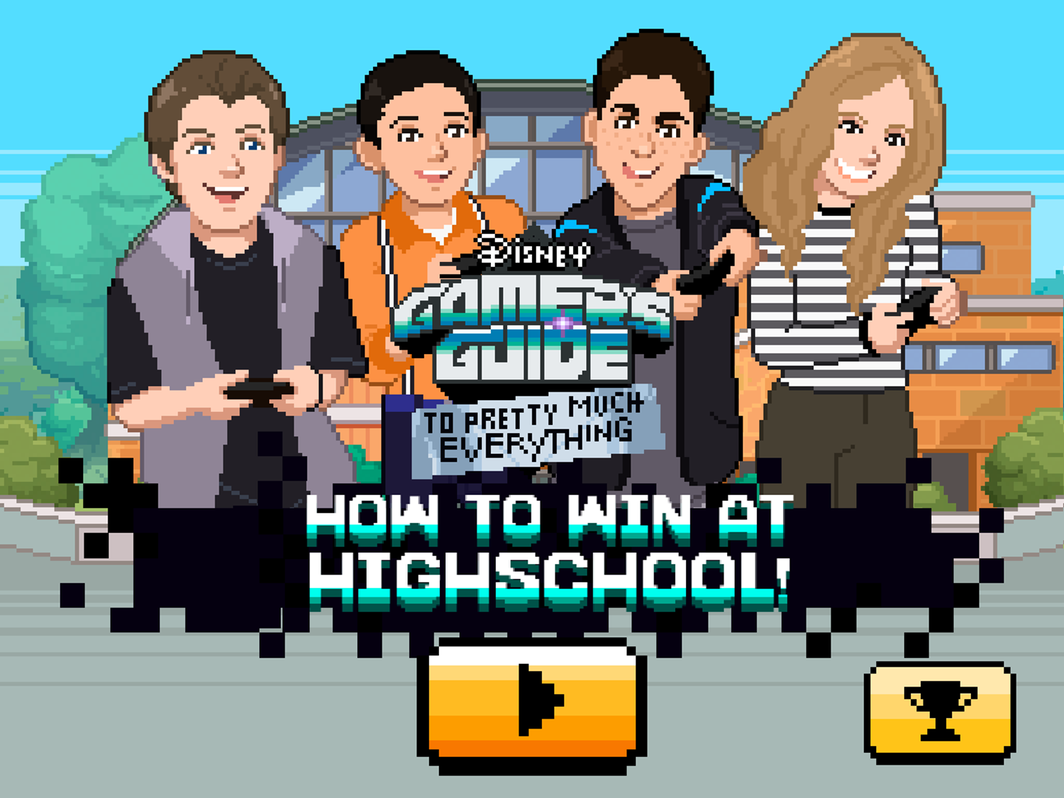 Gamer's Guide How to Win at High School Game Welcome Screen Screenshot.