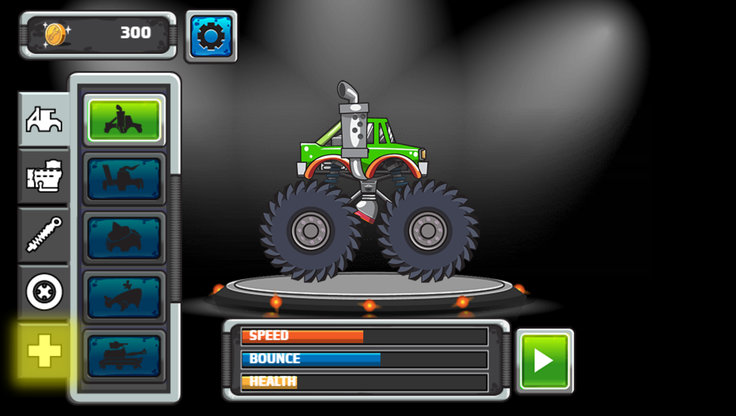 Gamer's Guide Monster Truck Bloodbath Game Customize Car Screenshot.