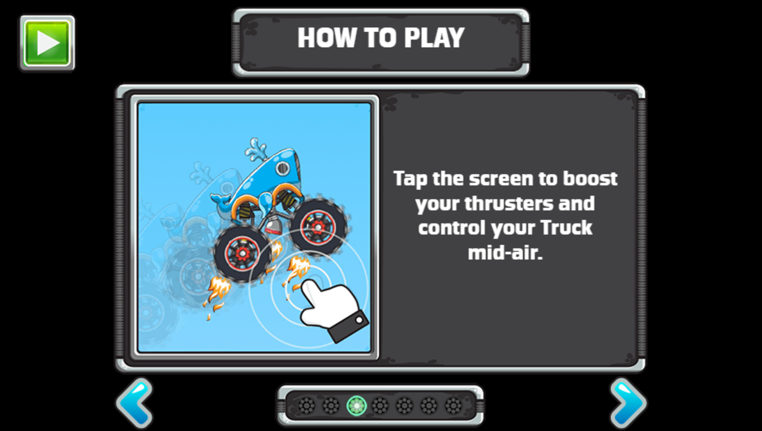 Gamer's Guide Monster Truck Bloodbath Game Instructions Screenshot.