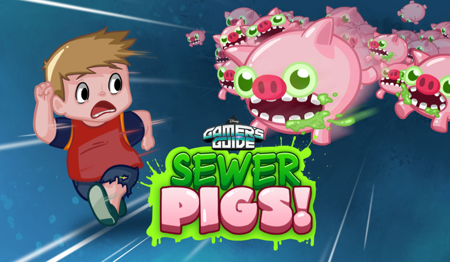 Gamer's Guide Sewer Pigs Game Welcome Screen Screenshot.