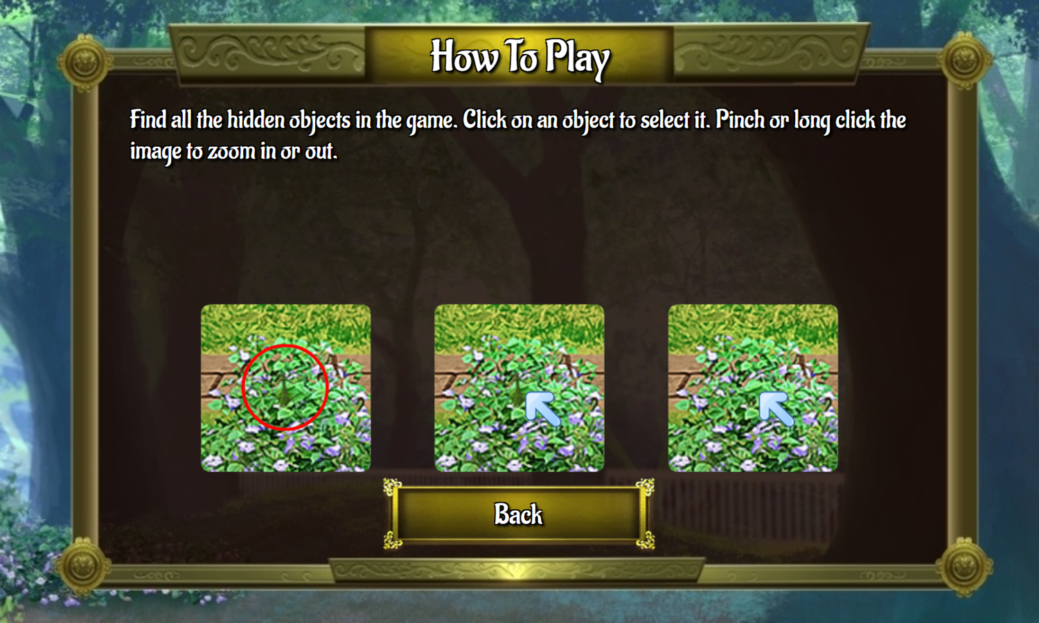 Garden Secrets Hidden Objects Game How To Play Screenshot.