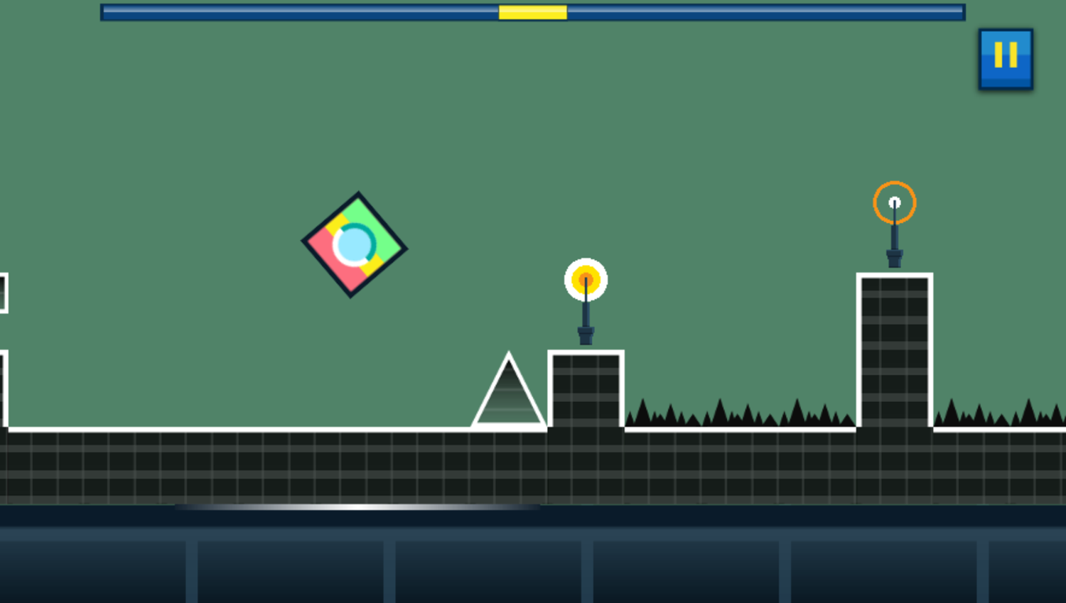 Geometrical Dash Game Play Screenshot.