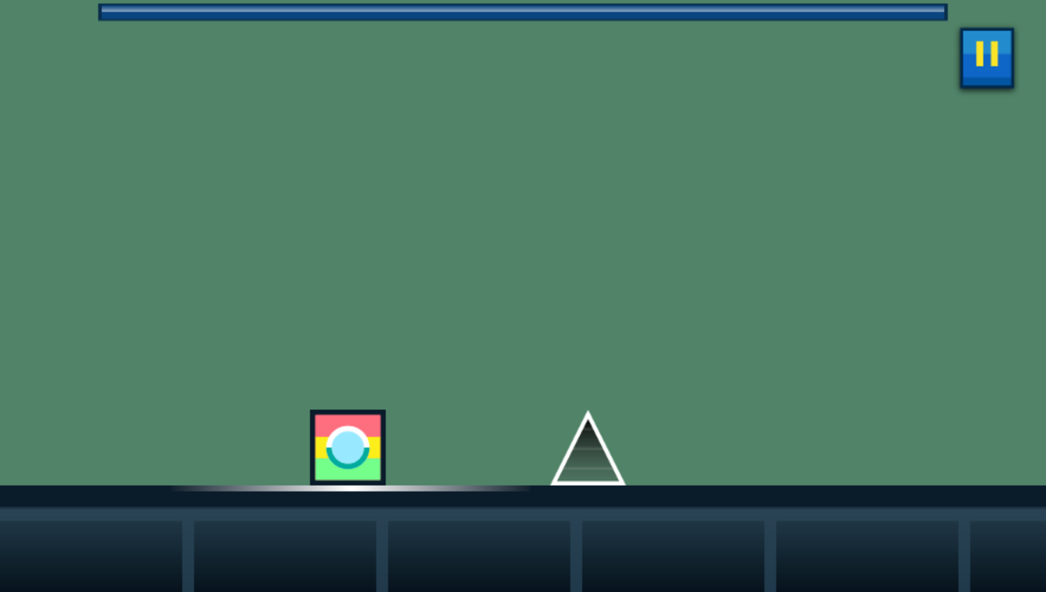 Geometrical Dash Game Start Screenshot.