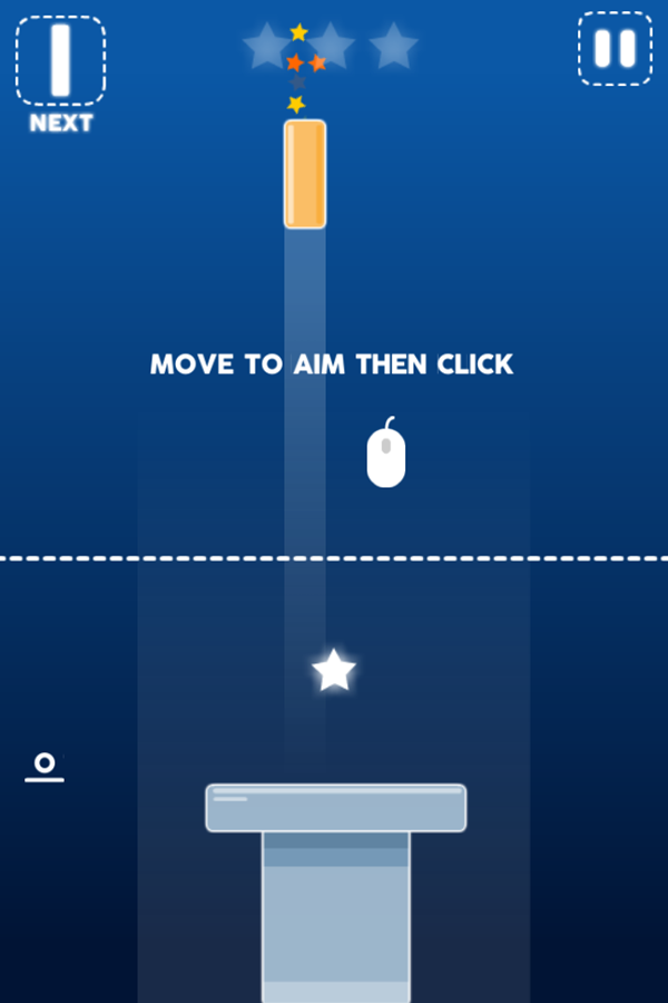 Geometry Tower Game Level Start Screenshot.