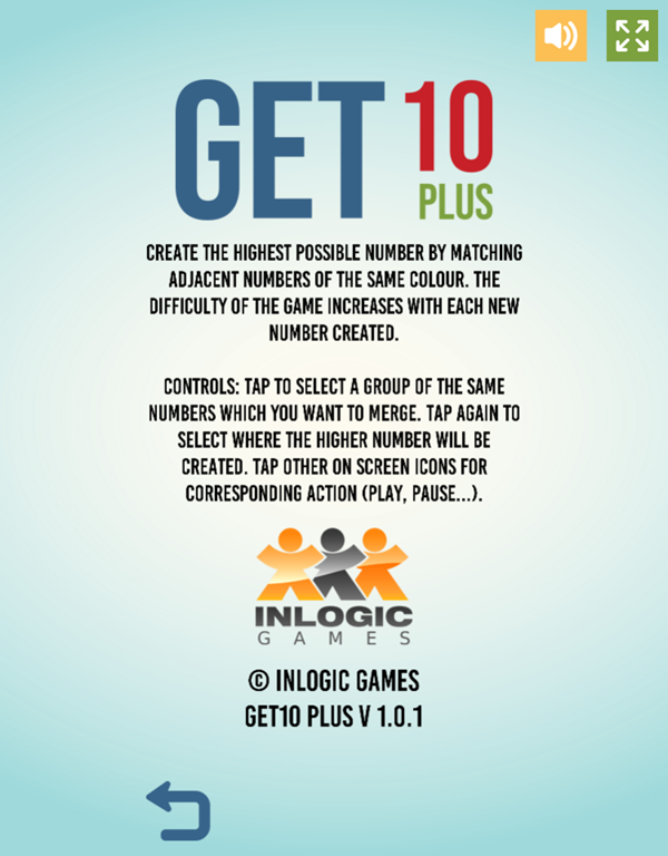 Get 10 Plus Game Instructions Screenshot.