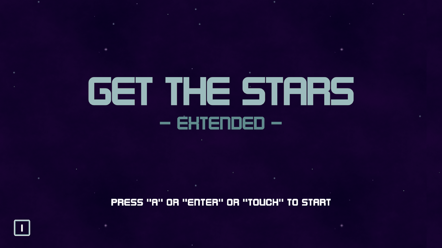 Get the Stars Extended Game Welcome Screen Screenshot.