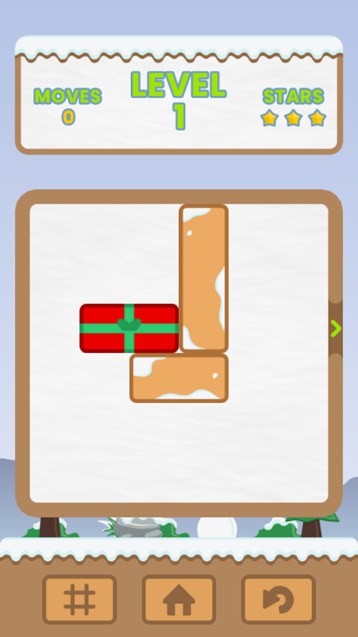 Gift Unlock Game Level Start Screenshot.