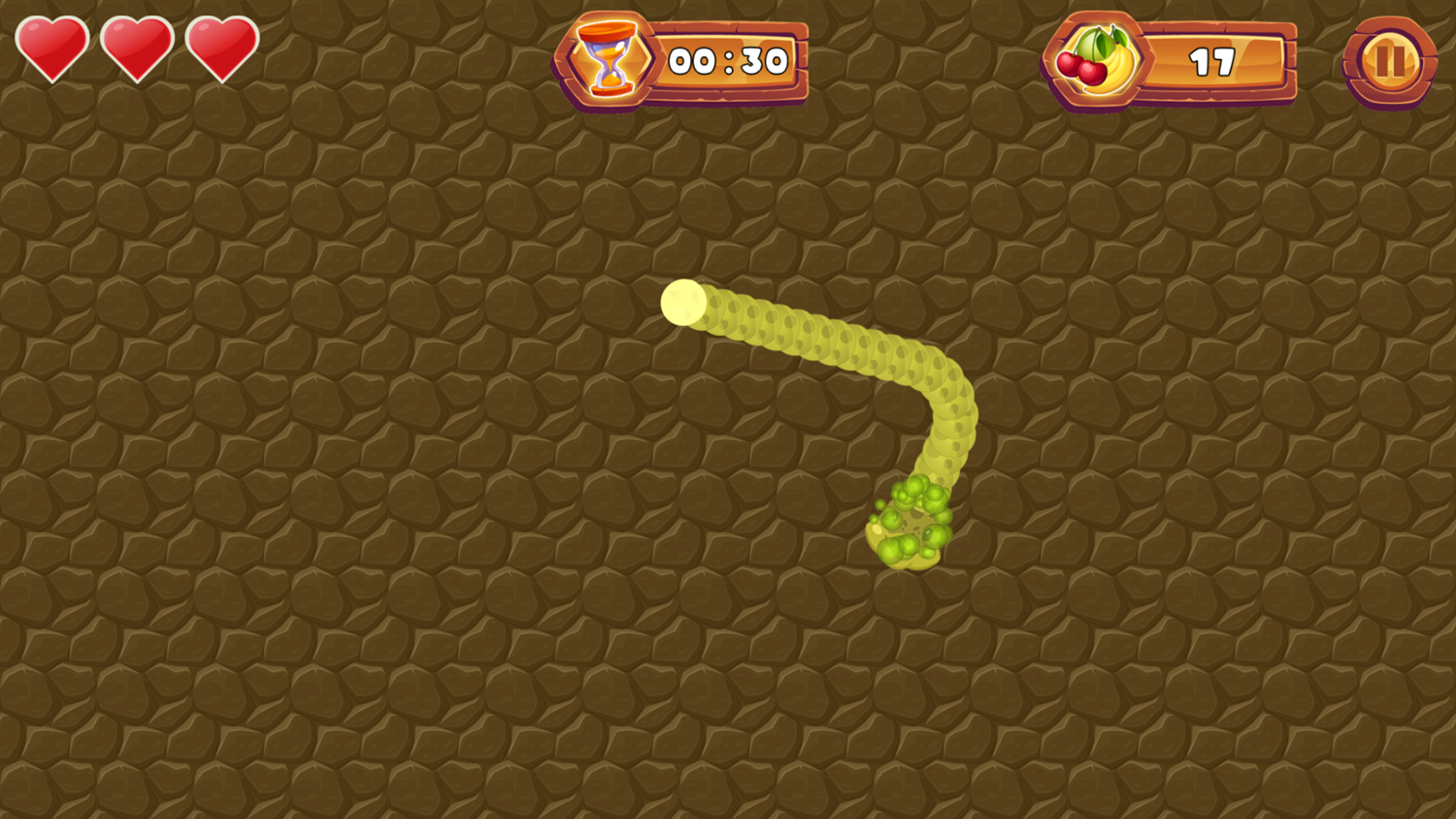 Gluttonous Snake Game Play Screenshot.