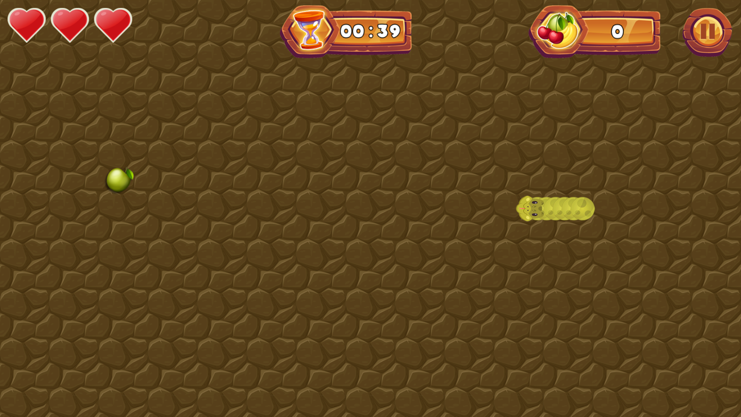 Gluttonous Snake Game Start Screenshot.