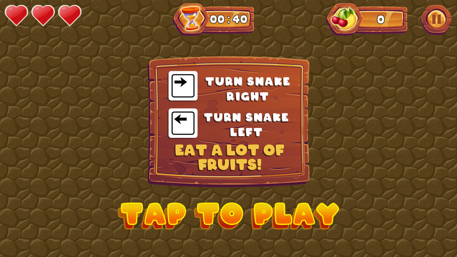 Gluttonous Snake Game How To Play Screenshot.