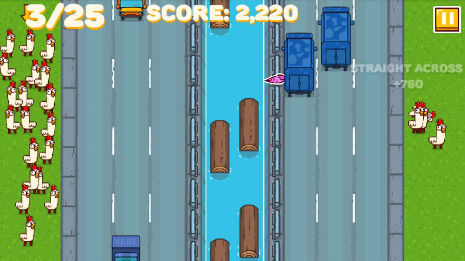 Go Chicken Go Game Screenshot.