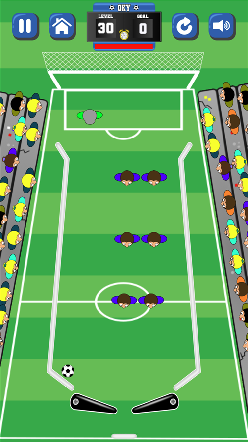 Goal Pinball Game Final Level Screenshot.