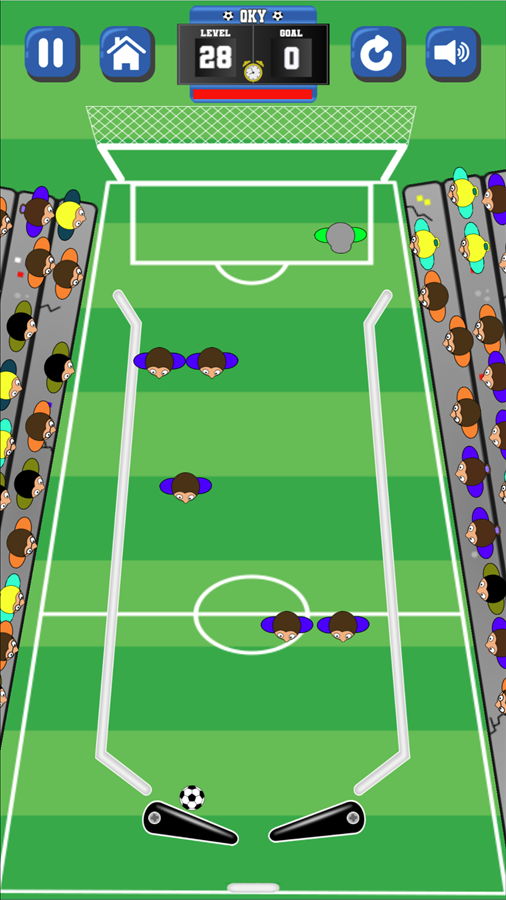 Goal Pinball Game Five Defensemen Screenshot.