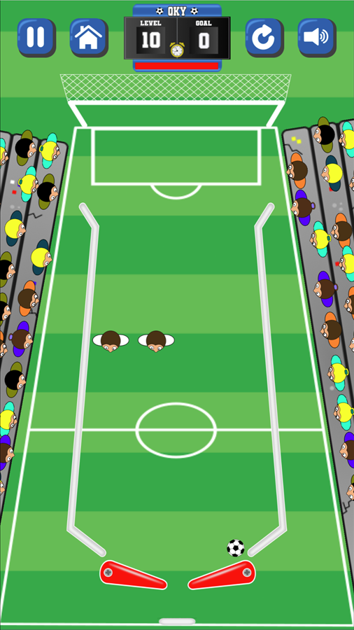 Goal Pinball Game Screenshot.