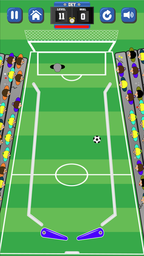 Goal Pinball Game Goalie Screenshot.