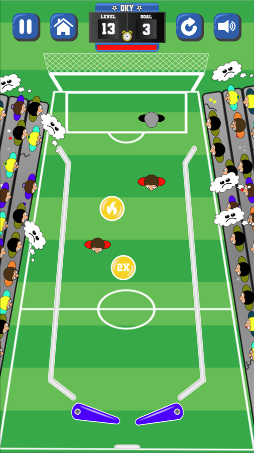 Goal Pinball Game Powerups Screenshot.