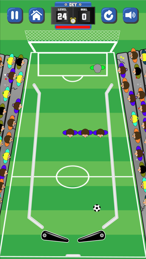 Goal Pinball Game Three Defensemen Screenshot.