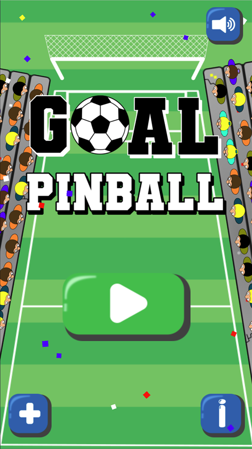 Goal Pinball Game Welcome Screen Screenshot.