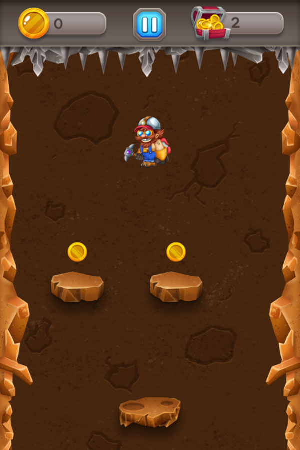 Gold Miner Game Start Screenshot.