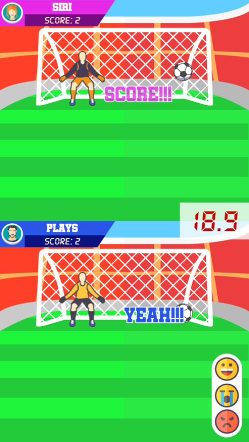 Golden Goal With Buddies Game Play Screenshot.